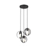 Cauti o lampa suspendata neagra MALOU S3 din metal, design minimalist, elegant, pentru living, dining sau dormitor?