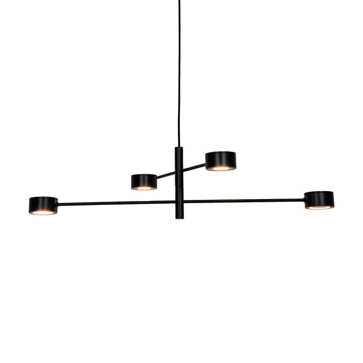 Lampa suspendata moderna neagra PRIMA S4S cu LED 20W