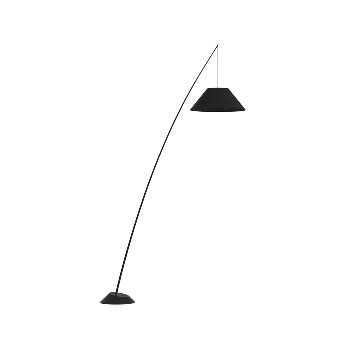 Lampadar negru ROD pentru living sau dormitor