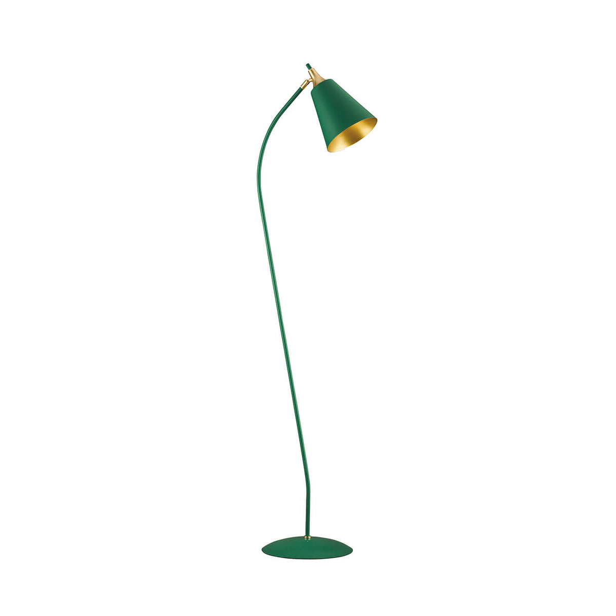 Lampadar modern verde din metal MENTA F1 cu abajur 1x42W E27