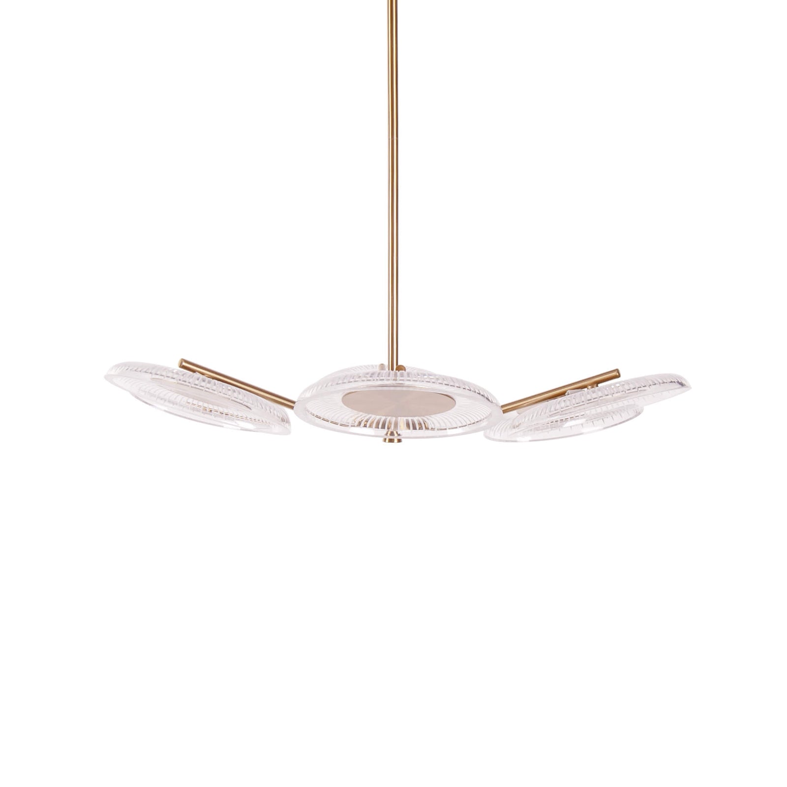 Lustra LED aurie AMELIX S6 din metal si sticla