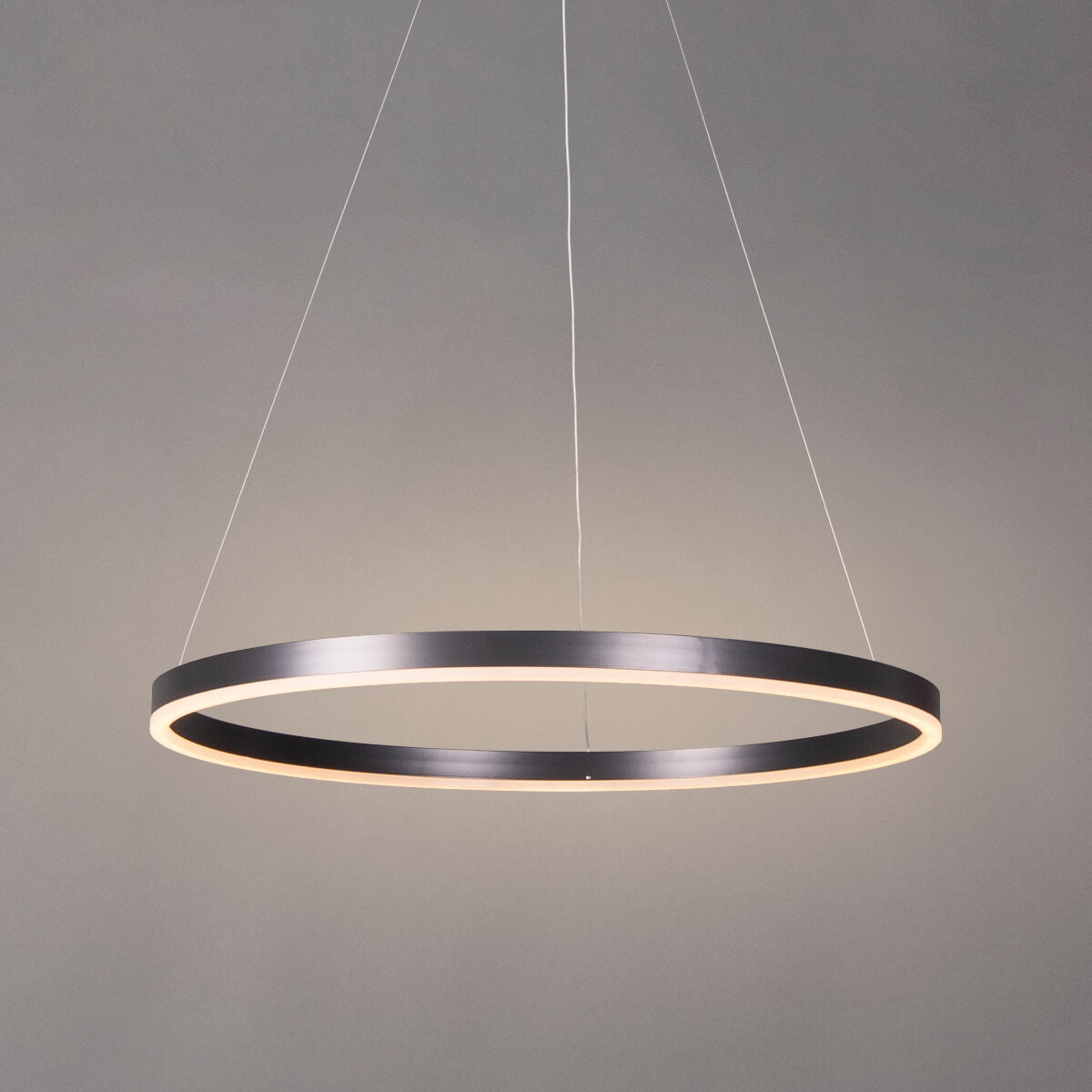 Lustra Neagra de Metal cu LED dimabil CRUZ S1 pentru restaurante