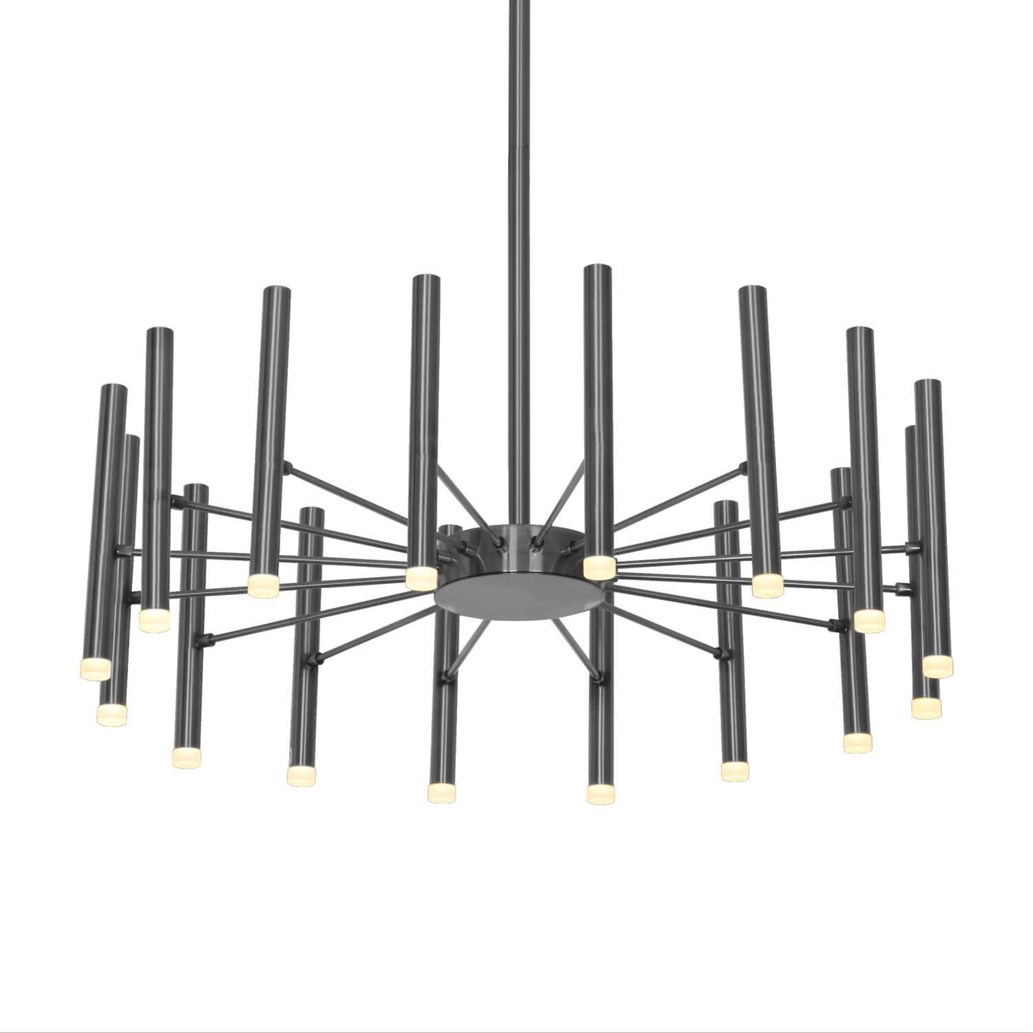 Lustra argintie SANTA S16 din metal - Corp iluminat modern, elegant, chic pentru living sau dining