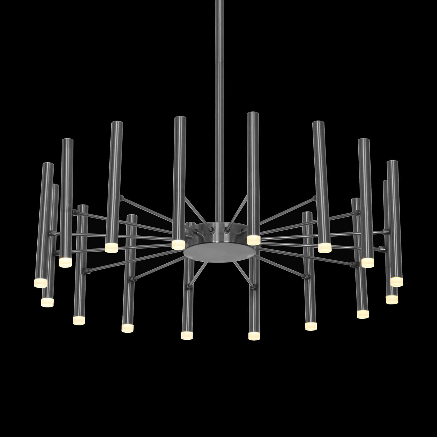 Lustra argintie SANTA S16 din metal - Corp iluminat modern, elegant, chic pentru living sau dining