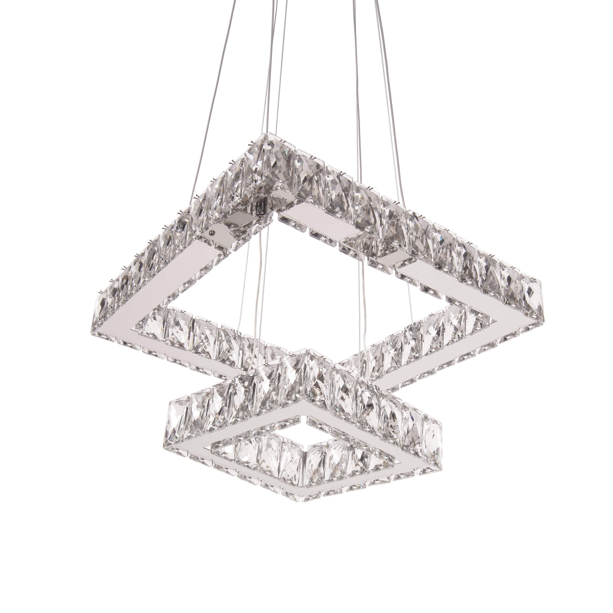 Cauti o lustra argintie cu LED ZURI din sticla, corp de iluminat design modern, elegant pentru living sau dining din colectia de lampi suspendate si candelabre DOMICILIO?