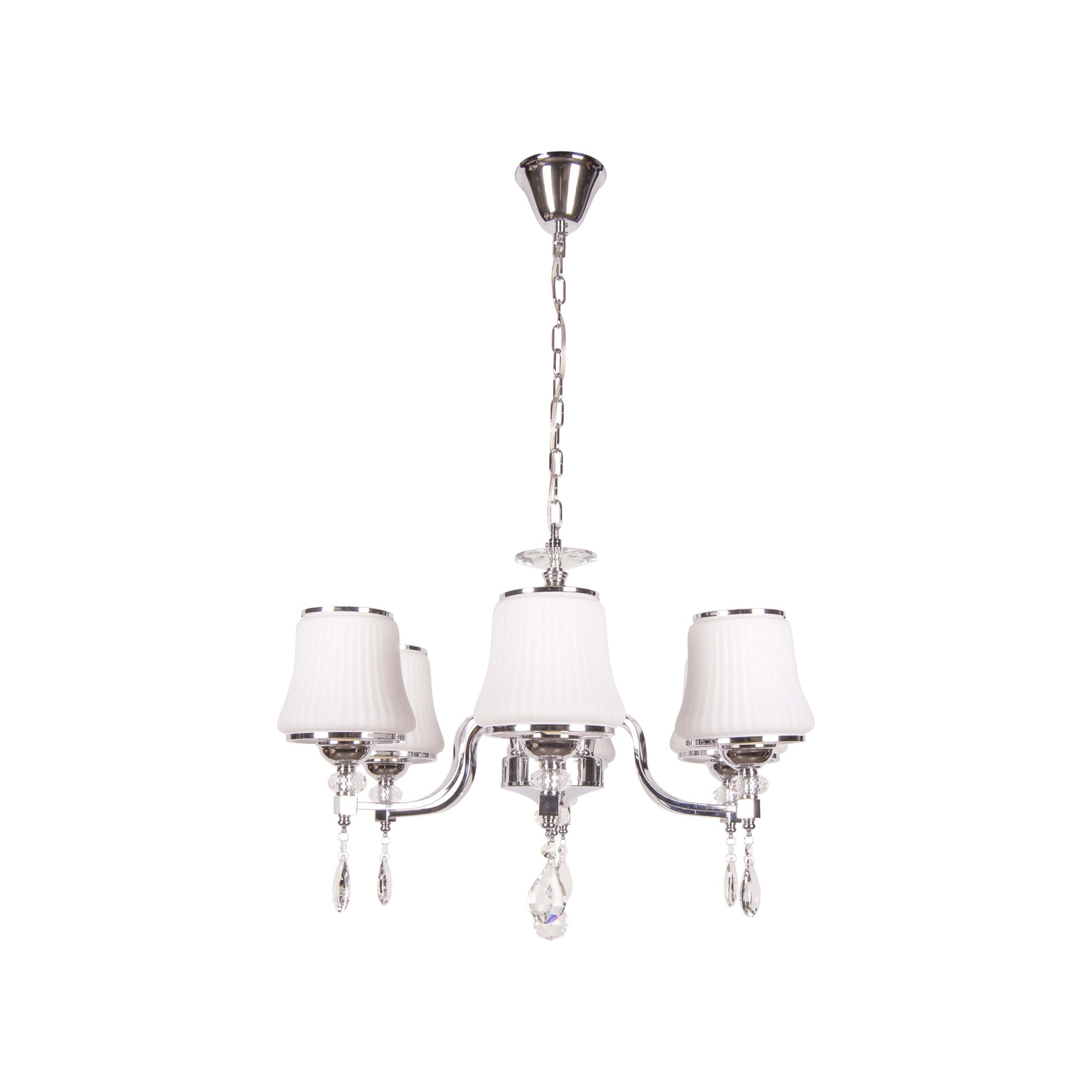 Lustra argintie de metal LAYLA S6, design clasic, elegant, sofisticat pentru locuinta ta