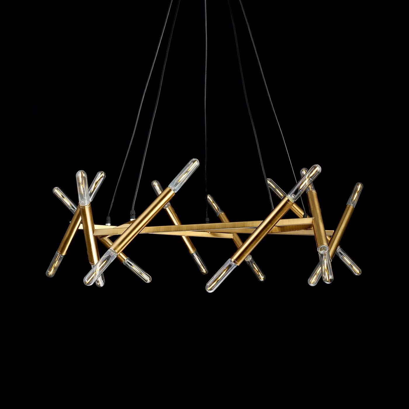 Lustra aurie PENTA S20 din metal pentru living