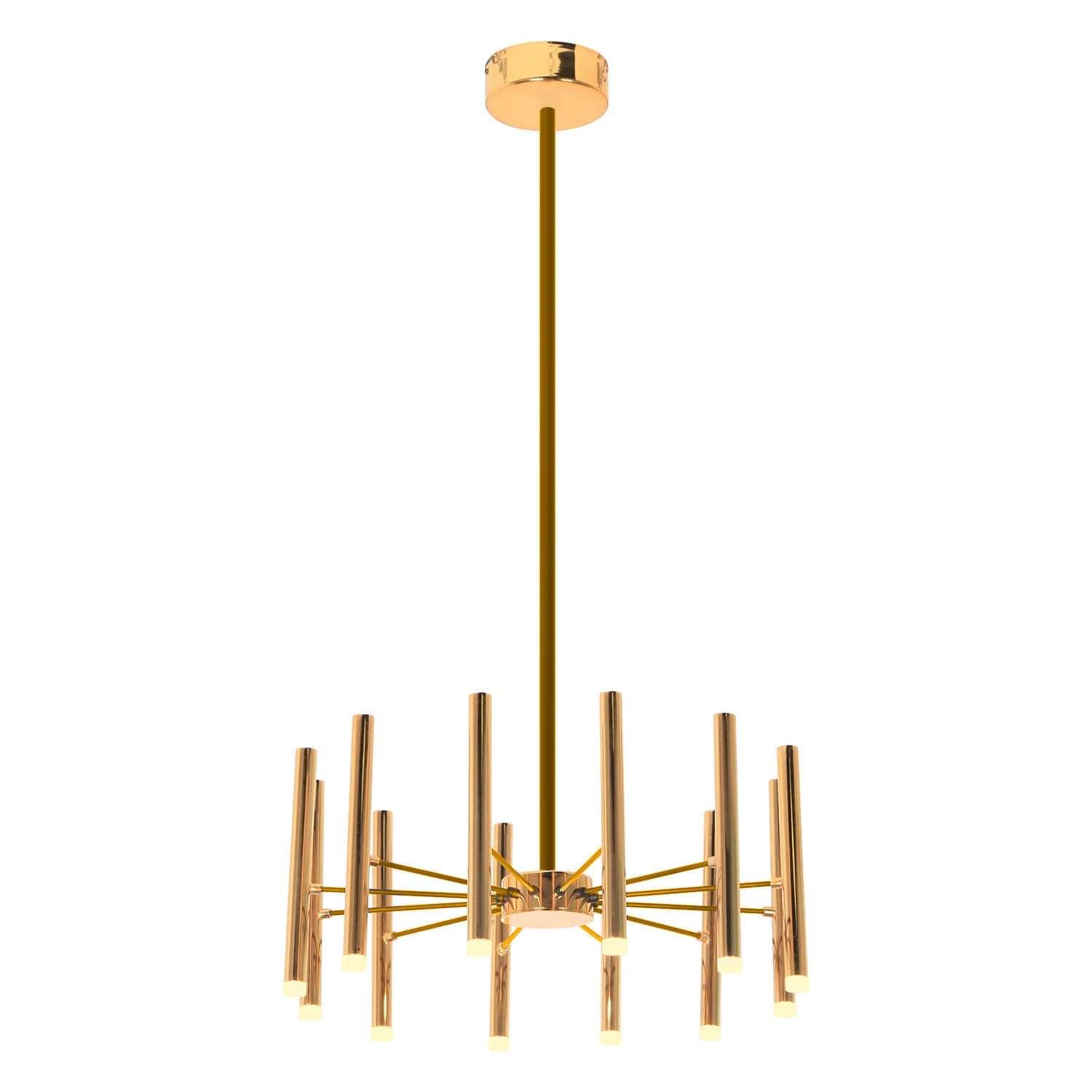 Lustra aurie SANTA S12 din metal - Corp iluminat modern, elegant, chic pentru living sau dining