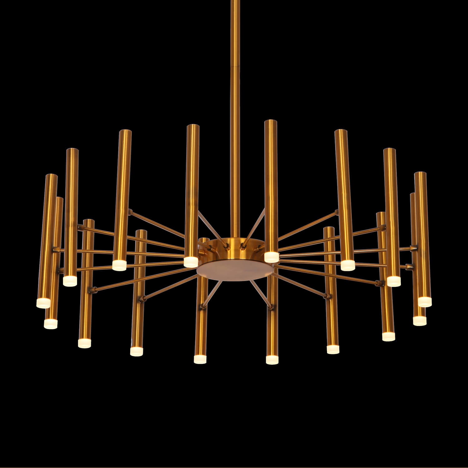 Lustra aurie SANTA S16 din metal - Corp iluminat modern, elegant, chic pentru living sau dining