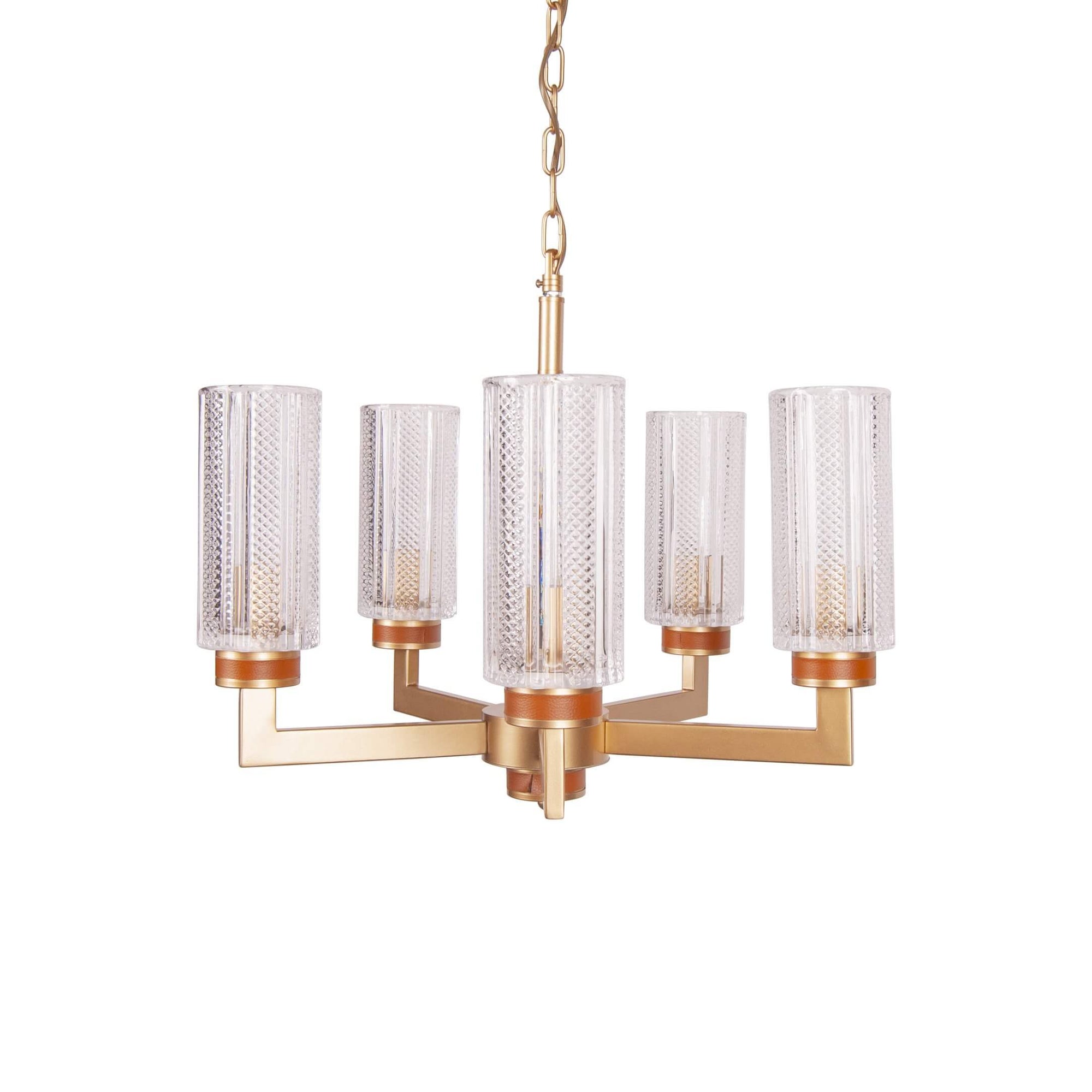 Lustra aurie de metal ALPHONSO S6 cafenie, design clasic, elegant, sofisticat pentru locuinta ta