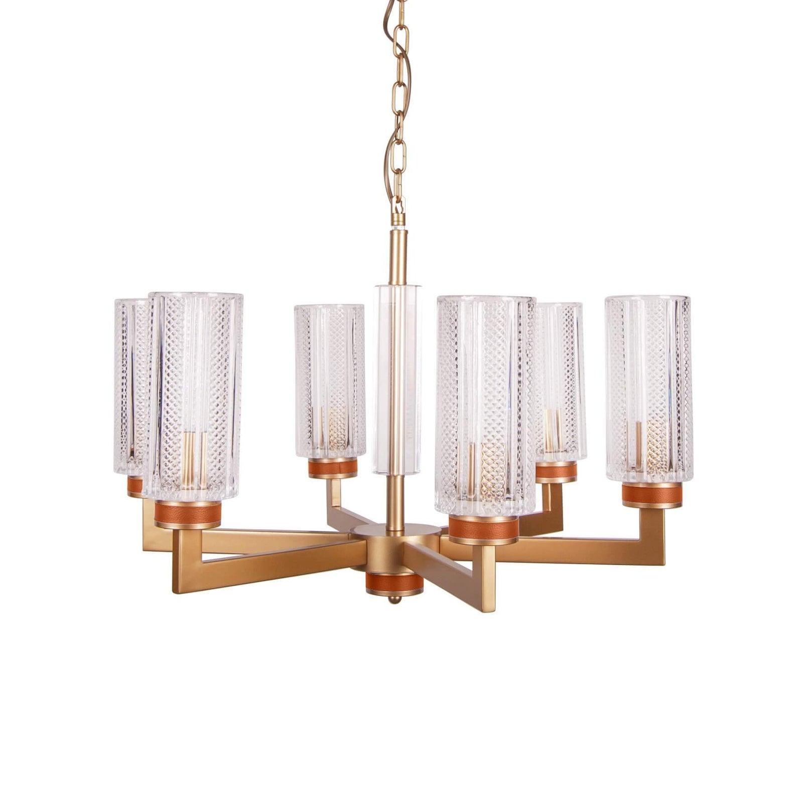 Lustra aurie de metal ALPHONSO S6 albastra, design clasic, elegant, sofisticat acum