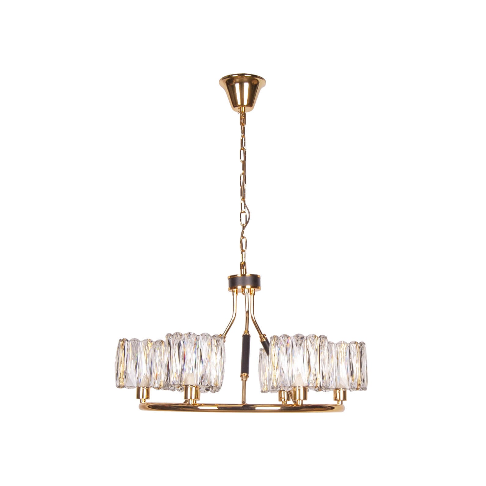 Lustra aurie de metal FABRIZIA S6, design clasic, elegant, sofisticat pentru dining