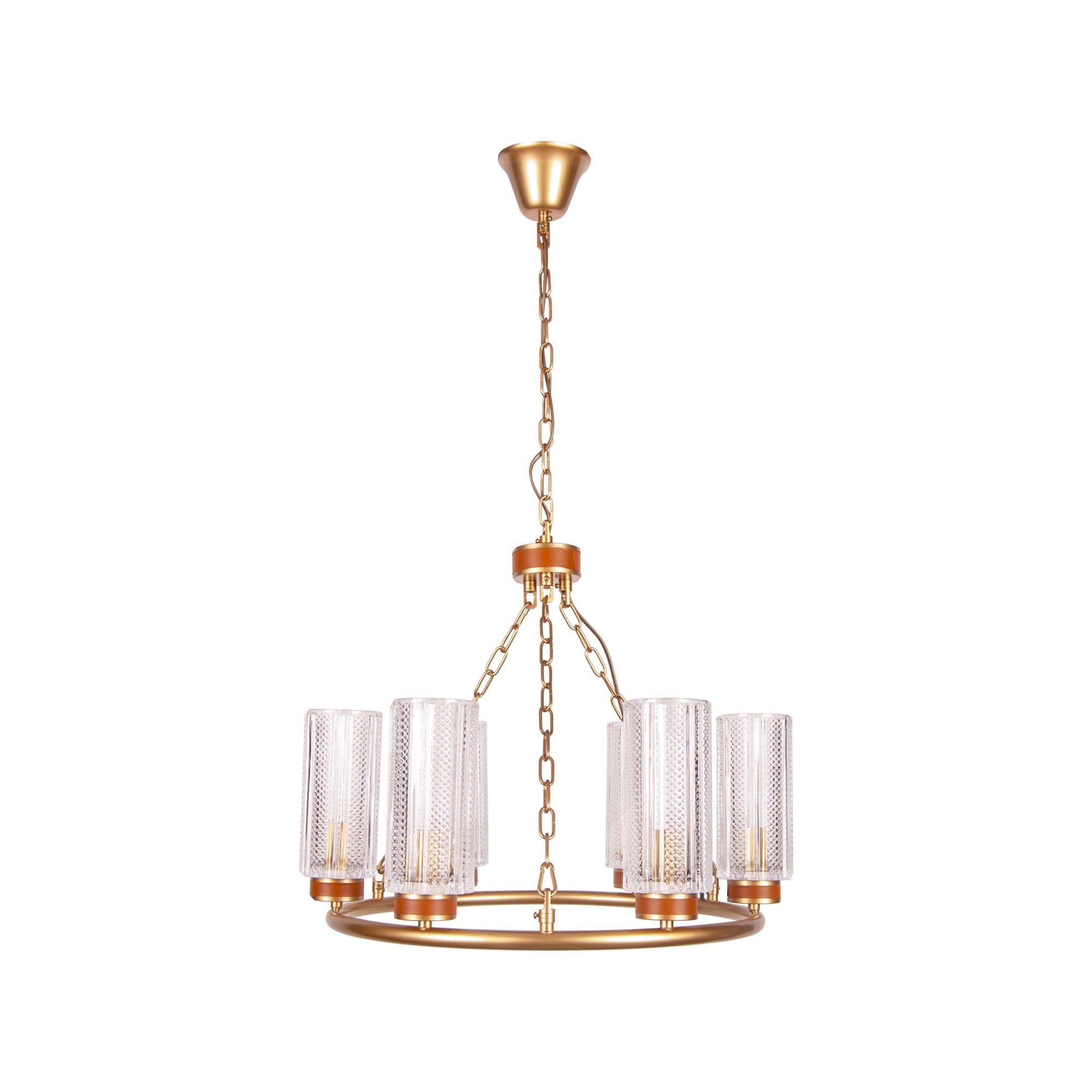 Lustra aurie de metal SANTINO S6 cafenie, design 2021