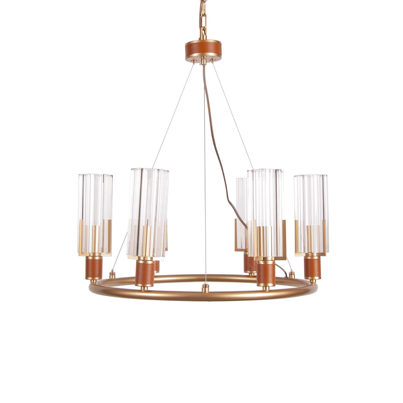 Lustra aurie de metal TITO S6 cafenie, design clasic, elegant, sofisticat DOMICILIO 2021