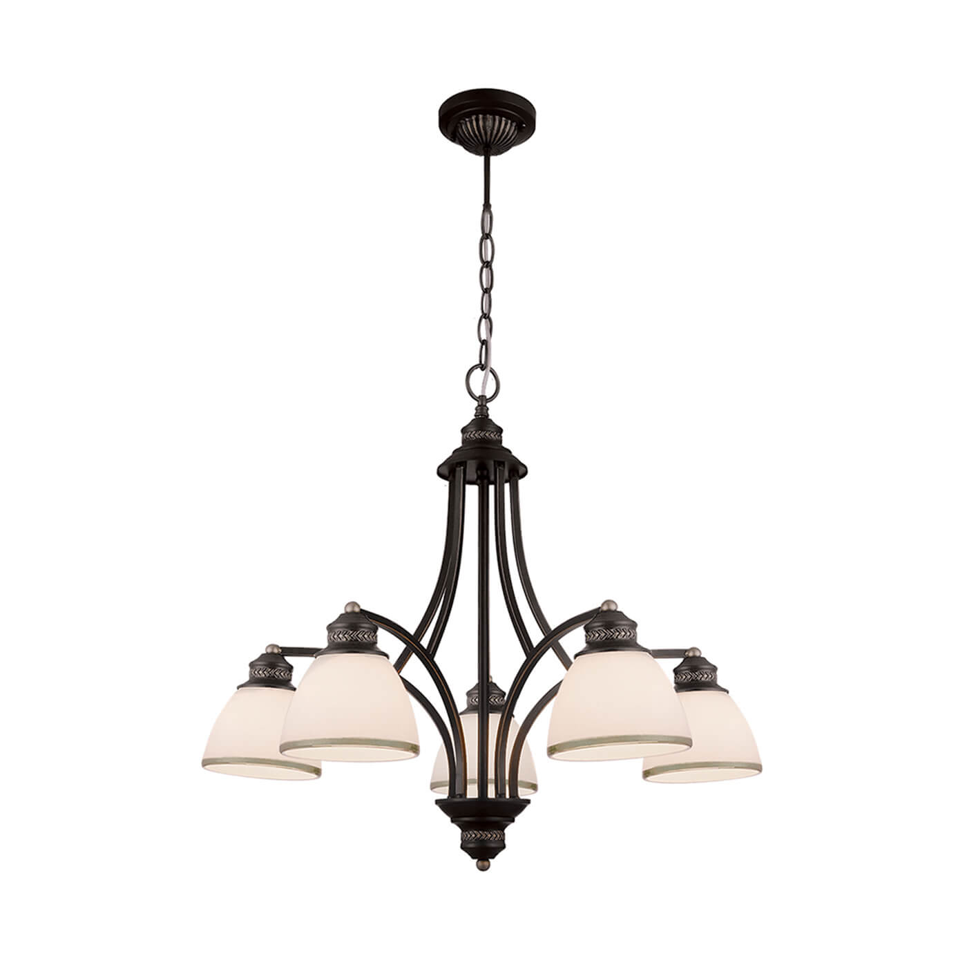 Cauti o lustra maro CLAIR S5 din metal si sticla pentru living, dormitor sau bucatarie?