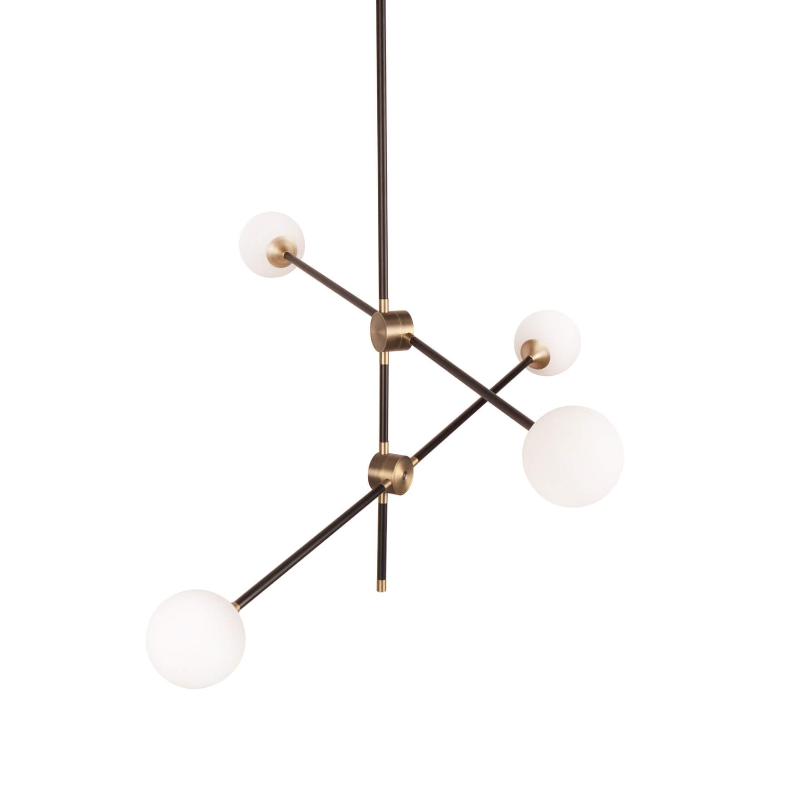Lustra neagra AXXA S2 din metal pentru living sau dormitor