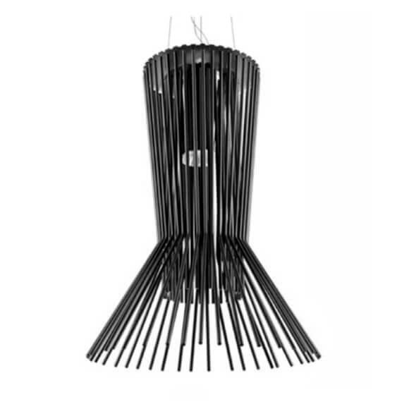 Lustra neagra QUINN SA din metal din colectia de lampi suspendate si candelabre DOMICILIO 