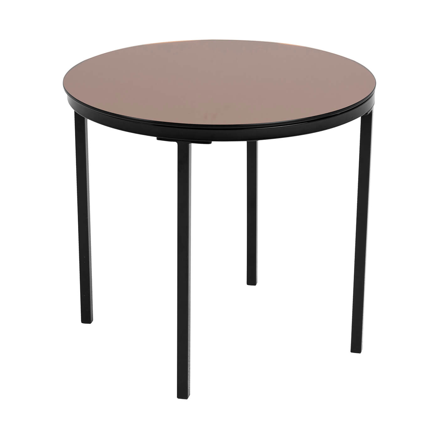 Cauti o masuta eleganta pentru cafea GINA cu picior din metal si blat de sticla pentru camera de zi?