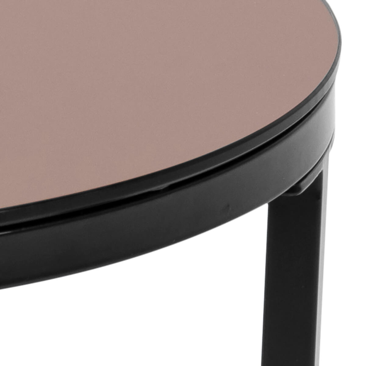 Masuta eleganta pentru cafea GINA cu picior din metal si blat de sticla