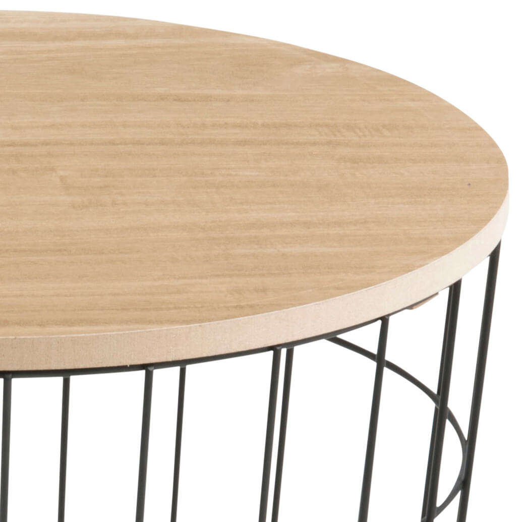 Cauti o masuta pentru cafea cu spatiu pentru depozitare LOTUS S1 cu picior din metal si blat natur pentru camera de zi?