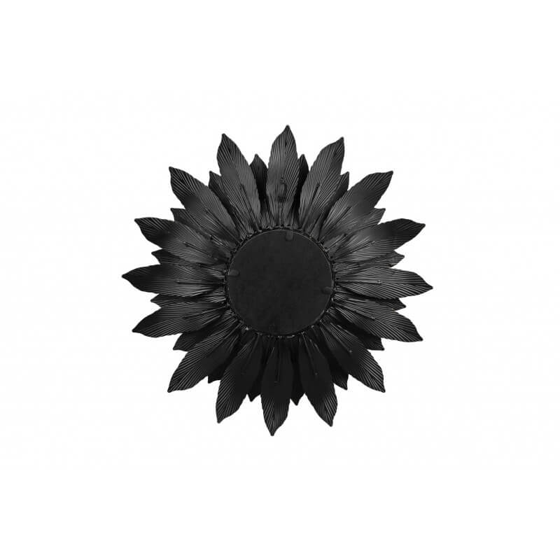 Oglinda LILLY neagra in forma de floare