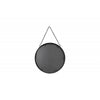 Oglinda neagra SABINE rotunda, din metal, design modern, minimalist, pentru camera de zi, dormitor sau hol