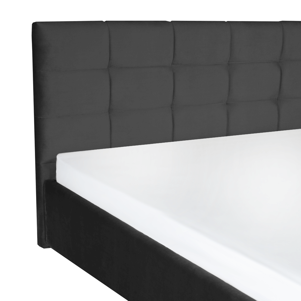 Paturi gri inchis cu lada depozitare - Padova, culoare gri inchis, pat pentru dormitor cu lada depozitare mare Domicilio