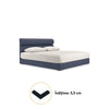 Cauti un pat tapitat ALKISTIS 160x200 albastru cu lada de depozitare, nou?