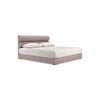 Pat tapitat ALKISTIS 180x200 powder cu lada de depozitare, nou, spatios, confortabil