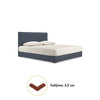 Cauti un pat tapitat AURA 160x200 verde cu lada de depozitare, confortabil?