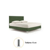 Cauti un pat tapitat AURA 160x200 verde cu somiera cu design modern din colectia Greco Strom si Domicilio?