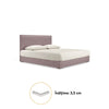 cauti un pat tapitat AURA 180x200 verde cu lada de depozitare, confortabil?