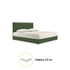 Cauti un pat tapitat AURA 180x200 verde cu lada de depozitare, confortabil?