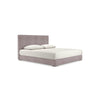 Pat tapitat IASON 160x200 powder cu lada de depozitare, nou, spatios, confortabil