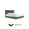 Cauti un pat tapitat IASON 160x200 verde cu lada de depozitare, nou?