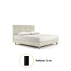 Cauti un pat tapitat IASON 180x200 gri verzui cu somiera, nou, spatios, confortabil?
