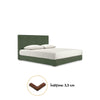 Cauti un pat tapitat IASON 180x200 verde cu lada de depozitare, nou, spatios, confortabil?