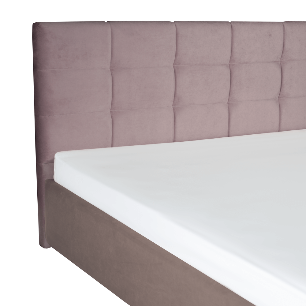 Mobila, Paturi roz cu lada depozitare - Padova, culoare roz, pat pentru dormitor cu depozitare rabatabila