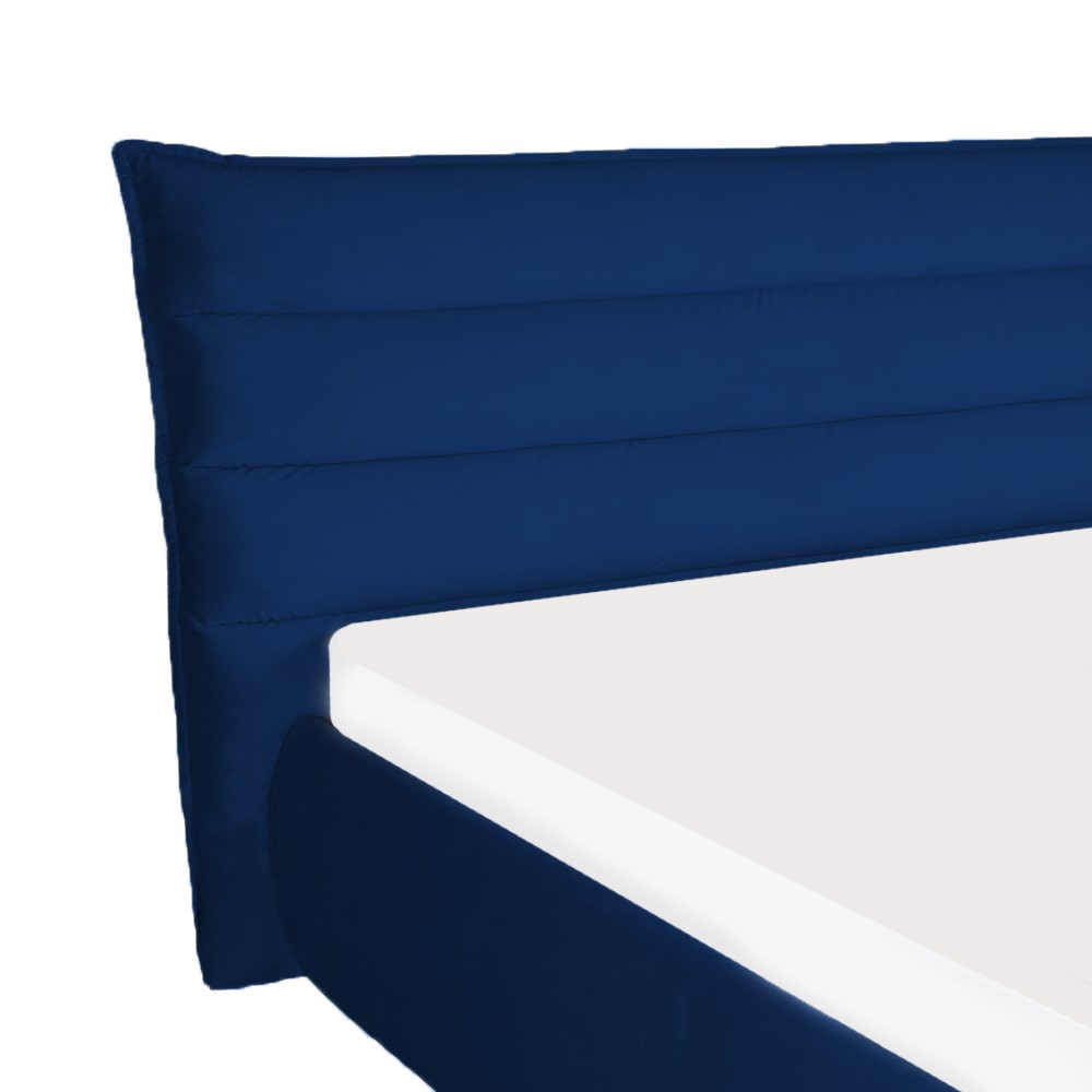 OFERTA Pat tapitat Milano 160x200 denim cu somiera - confortabil, elegant