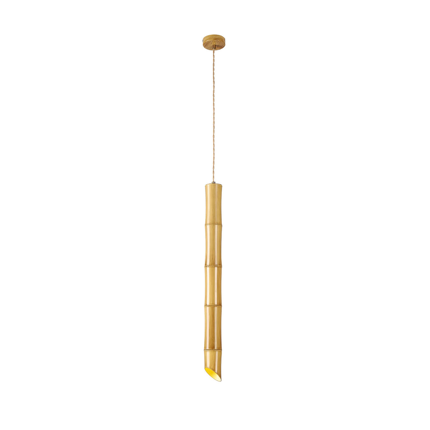 Cauti un pendul BAMBOO natur, design modern, glam, pentru living, dining sau dormitor din colectia de lustre si candelabre Domicilio?