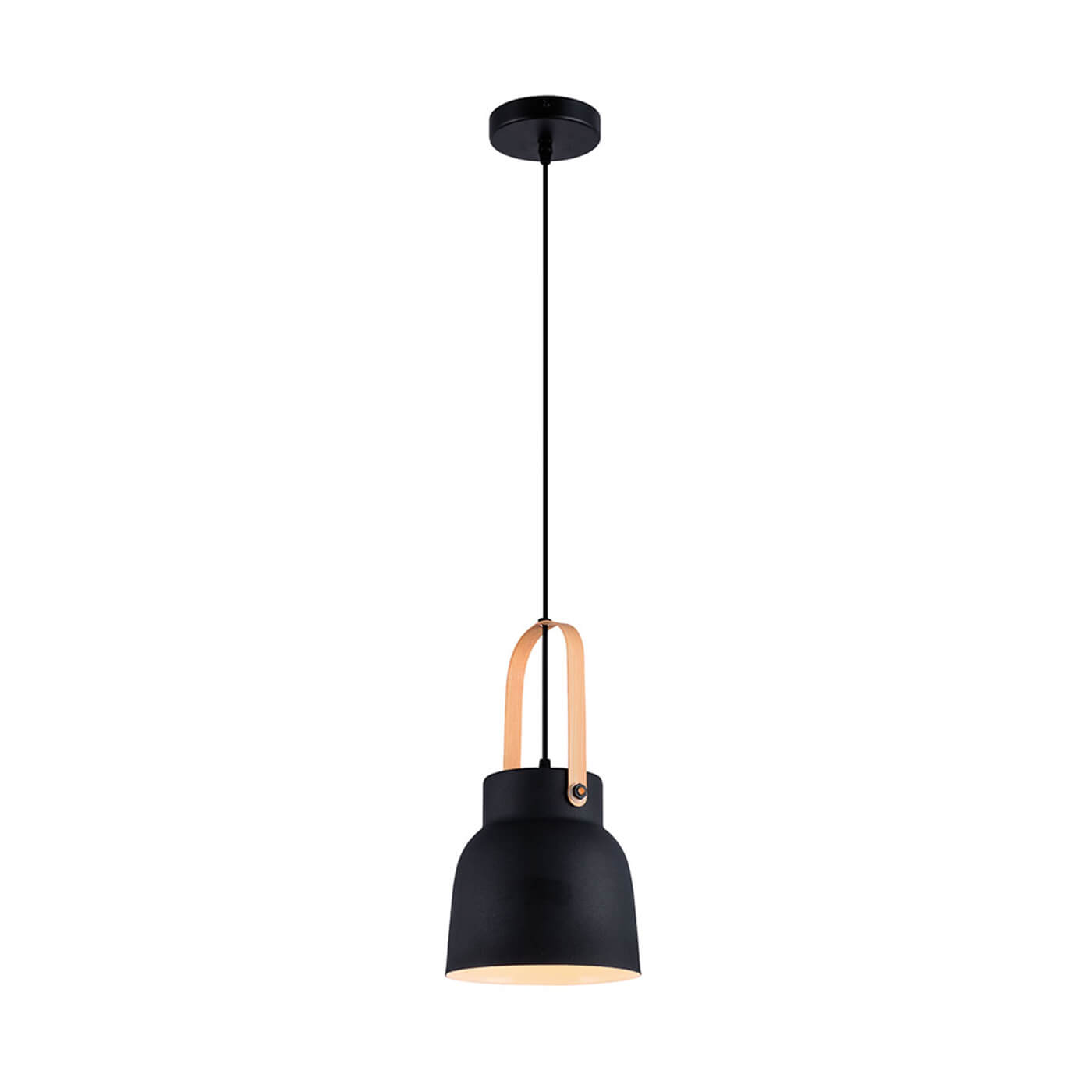 Cauti un pendul CARLA cu abajur negru, design modern, minimalist, pentru living, dining sau dormitor?