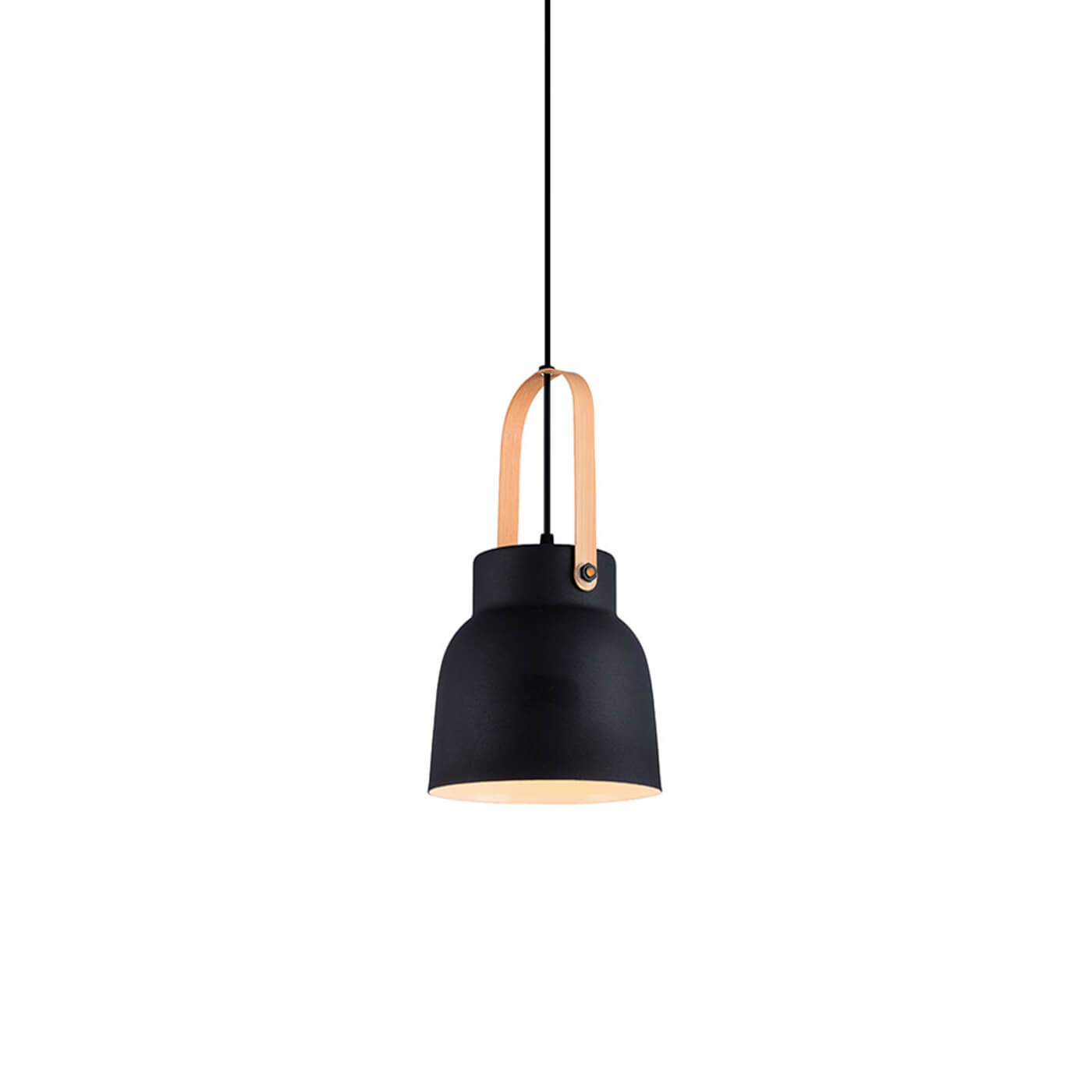 Cauti un pendul CARLA cu abajur negru, design modern, minimalist, pentru living, dining sau dormitor din colectia de lustre si candelabre Domicilio?