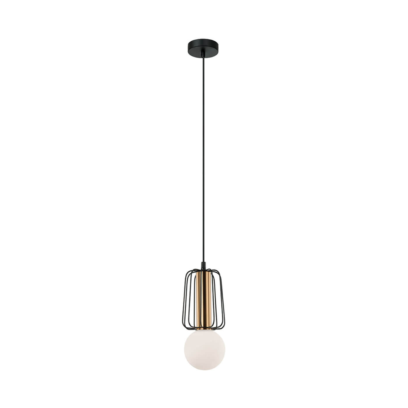 Cauti un pendul FEDRA din metal cu glob de sticla, design modern, pentru living, dining sau dormitor din colectia de lustre si candelabre Domicilio?