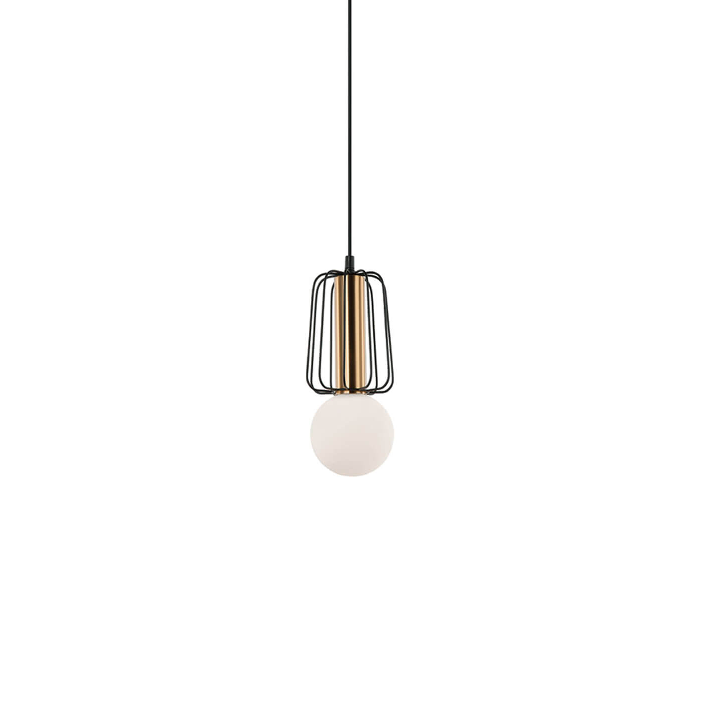 Cauti un pendul FEDRA din metal cu glob de sticla, design modern, pentru living, dining sau dormitor din colectia de lustre si candelabre Domicilio?