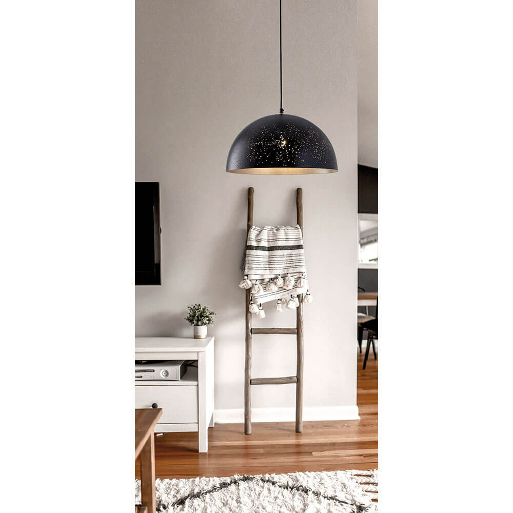 Cauti un pendul negru GALAXY S2 din metal, design modern, minimalist, pentru living, dining sau dormitor din colectia de lustre si candelabre Domicilio?