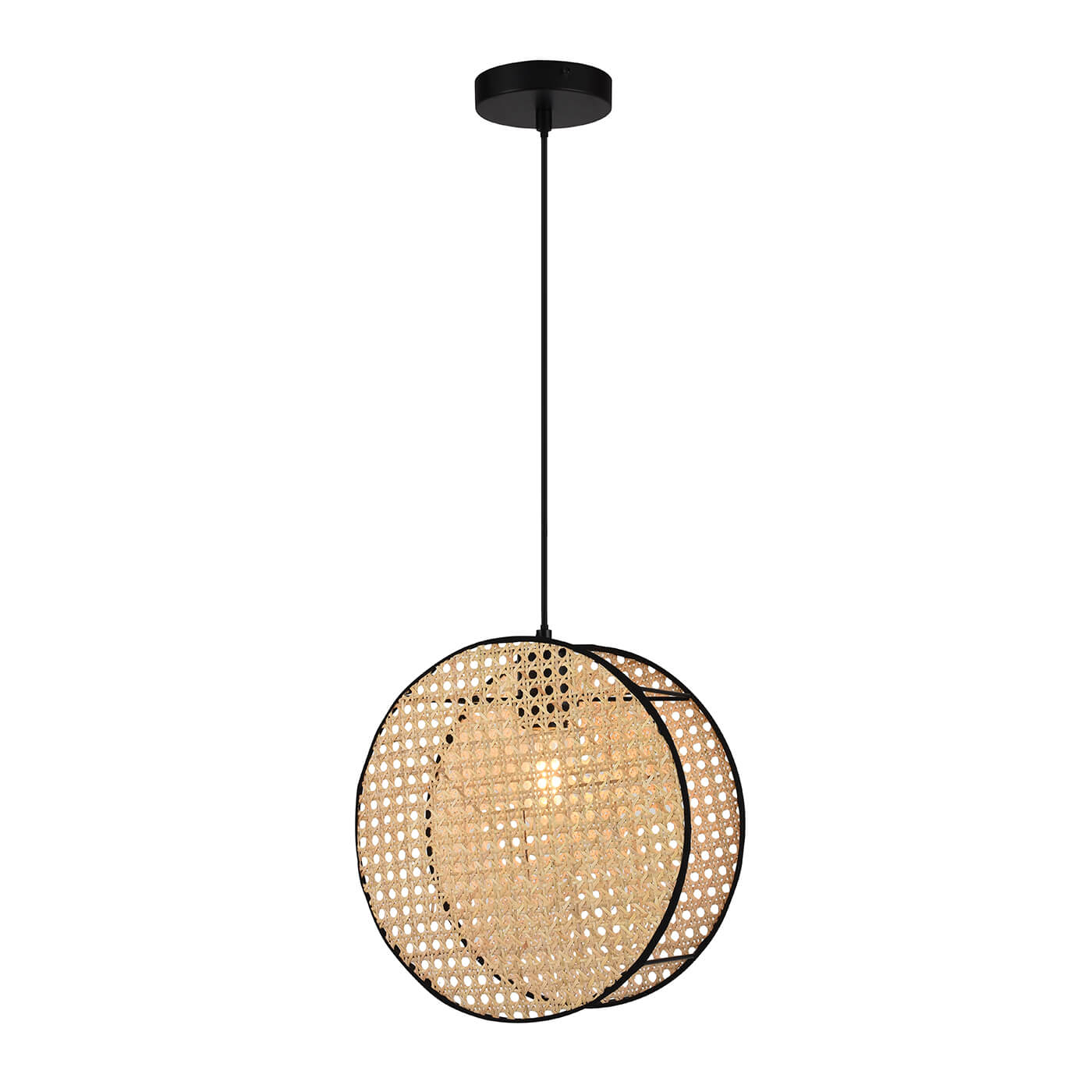 Cauti un pendul GHEISA S1 din ratan, design modern, pentru living, dining sau dormitor din colectia de lustre si candelabre Domicilio?