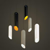 Pendul gri TUBE S1 - 💡 Lampa suspendata design minimalist, nou, Ambiental pentru living, dining, dormitor sau bucatarie