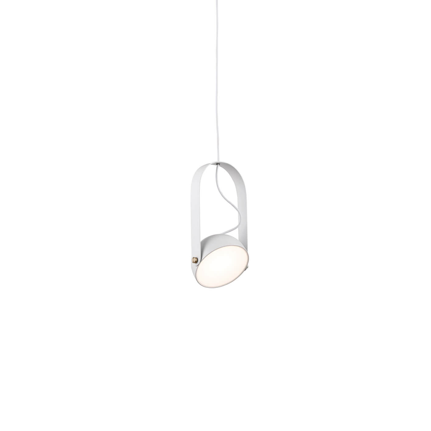 Cauti un pendul alb HEMI cu LED 6W, design modern, elegant, pentru living, dining sau dormitor din colectia de lustre si candelabre Domicilio?