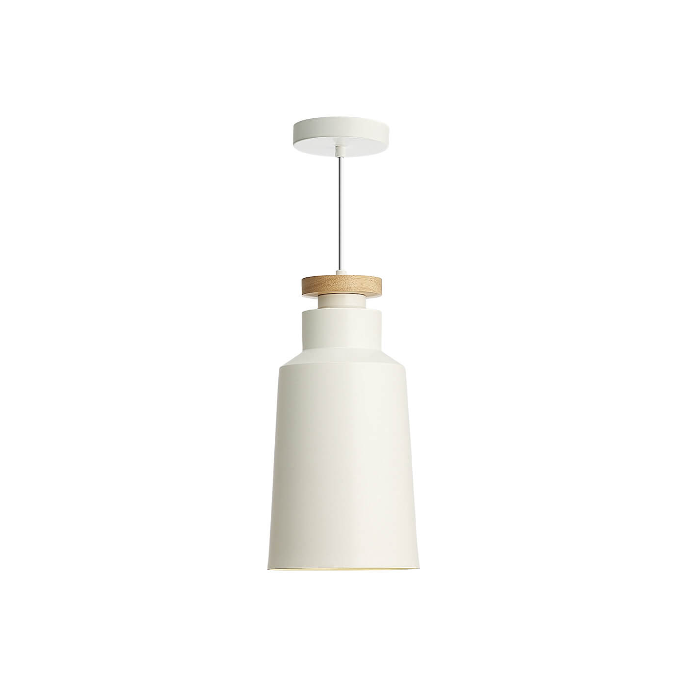 💡 Pendul alb LAURY S1 - Design nou, scandinav, Ambiental