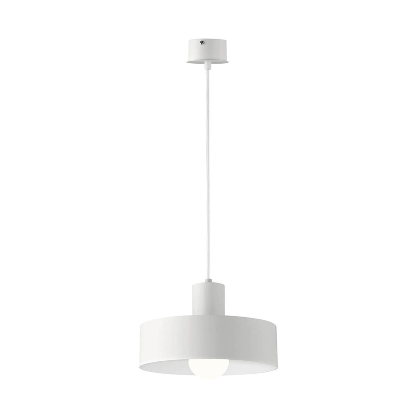 Cauti un pendul alb NORTON S1 din metal, design elegant, modern, pentru living, dining sau dormitor din colectia de lustre si candelabre Domicilio?